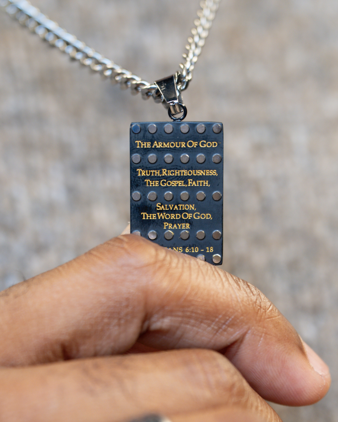 Armor of God Shield Necklace