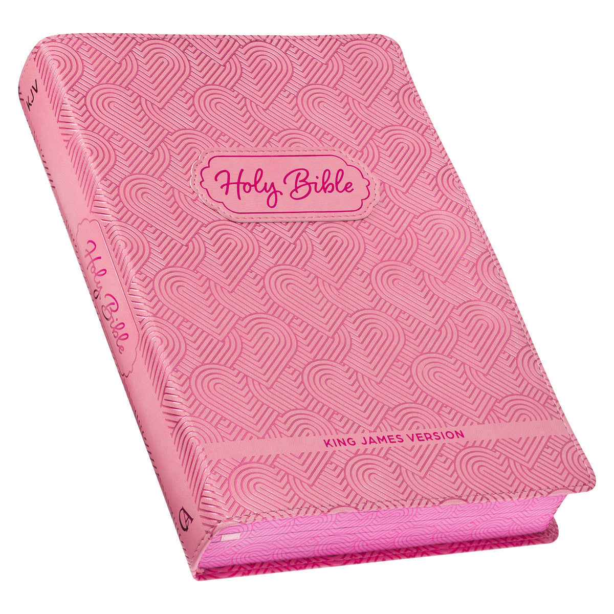 Blossom Pink Heart KJV Kids Bible